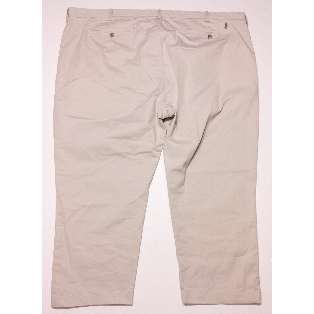 POLO RALPH LAUREN Chino Pants Stretch Classic Fit Khaki Beige ~ 50 x 25 - Picture 7 of 8